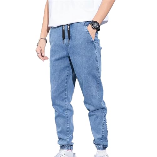 Men's Cargo Jeans Four Seasons Streetwear Denim Jogger Pants Baggy Harem Oversize Large Size Trousers