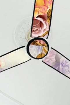 Image of Dustproof Premium Three Blade Ceiling Fan Cover with attachable Enclosure, Set of 1 Fan Cover (Gold).