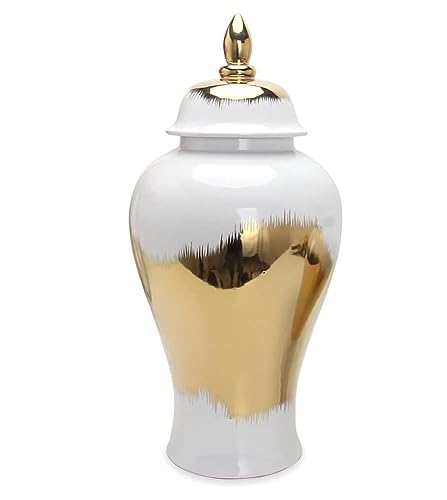 Pot de gingembre en céramique blanche et design artisanal haut de gamme