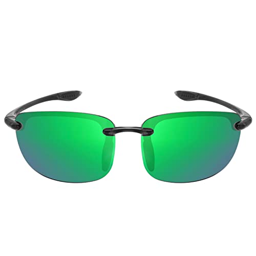 Image of JULI Sports Sunglasses for Men Women Tr90 Rimless Frame for Running Fishing Baseball Driving MJ8001
