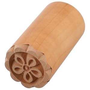 Chicampera Holzstempel Blumenmuster Küchenstampfer