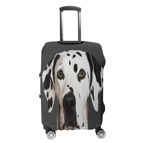 Housse de valise dalmatien blanche anti-rayures en polyester lavable pour protéger votre bagage M - 4