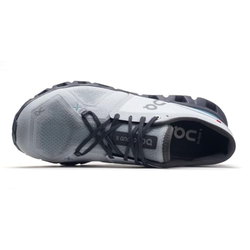 Image of On Men's Cloud X 3 Sneakers, Glacier /Iron, 8.5 Medium US