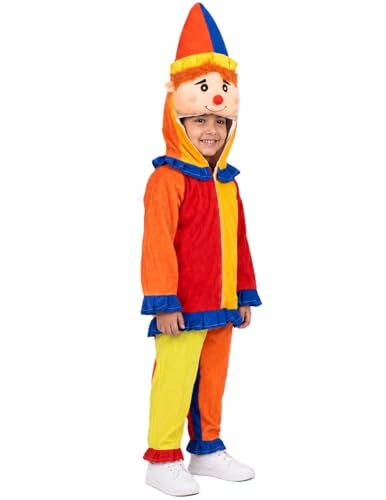 Image of BookMyCostume Clown Joker Fancy Dress Collection - Colorful Circus Performer & Funny Character Outfits for Boys and Girls - Ideal for School Annual Day, Role-Play, Birthday Events & Halloween Costume