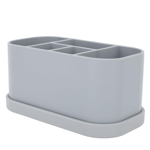 Support brosse à dents silicone multifonction au design épuré pour comptoir - 4
