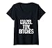 Femme Mazel Tov Bitches – Shalom juif à ressort amusant T-Shirt avec Col en V