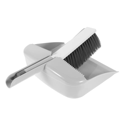 UTHCLO 小型卓上用ダストパン ブラシ ポータブルミニ掃除用具 デスク 車内 ペット用 細部清掃対応 耐久性素材採用 家用コーナー掃除用ツー