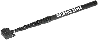 Extendable Climbing Stick Clip Pole with Carabiner, 125 in | Carbon Fiber Construction, 125 in Extendable Reach, 25 in Folded Length, 3 Stainless Steel Adapters, 545 g Lightweight