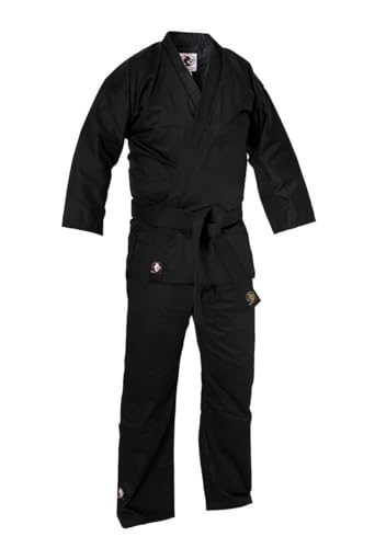 BUDOFIGHT Kimono de karaté Bushido noir 140 cm