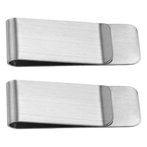 IRYNA Silver Money Clip and Card Holder Cover