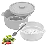 Gain de Temps et Efficacité énergétique : réduit considérablement le temps de cuisson par rapport aux méthodes traditionnelles et diminue la consommation d'énergie. Réglez la minuterie du micro-ondes et éloignez-vous, vous n'avez pas besoin de rester dans la cuisine.