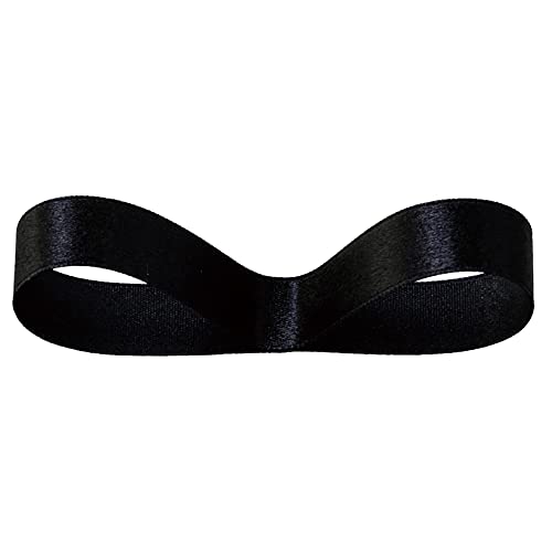 ヘッズ サテンリボン 1.6cm×20m巻 ブラック 1巻 16mm幅 HEADS 1690R
