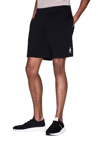 Image of Armani Exchange Men's One Block Up, Colour Contrast, Embroidered Logo, Shorts, Black, L