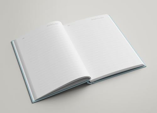 Image of AccuPrints wiro Hard bound Size -A5 (6 by 9 inch) Notebook Diary Ruled 200 pages-Notebook Diary Parent (Blue Unicorn Hard)