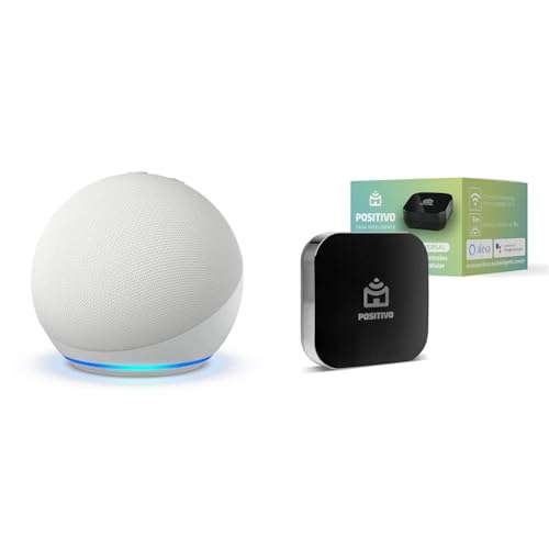 Echo Dot 5ª geração | O Echo Dot com o melhor som já lançado | Cor Branca + Smart Controle Universal