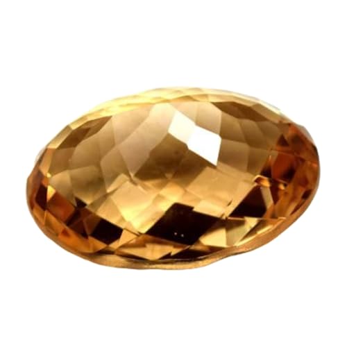 Citrine naturelle de 20,88 mm, pierre fine taillée pour haute joaillerie