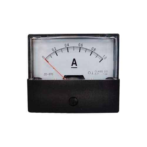 Ampèremètre DC 1A cadran de mesure de courant continu 70x60mm modèle 670-A