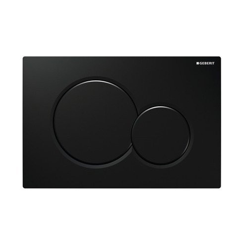 Geberit115.770.DW Gloss Jet Black Sigma Dual Flush Plate for UP300