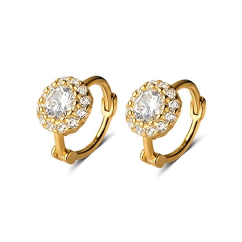 Boucles d'oreilles créoles de mariage et anneaux fins haute finition pour femme
