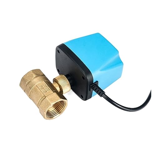 Válvula de bola motorizada de 1" en acero inoxidable de dos cables normalmente abierta 3