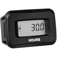 Runleader Digital Hours Counter,AC/DC 5V to 277V for Garden Tractor Generator Scooter Club Car Forklift Leaf Trimmer etc.1
