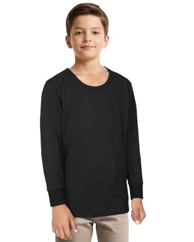 Image of Rupa Torrido Boys Thermal Vest | Premium Innerwear for Winter | Full Sleeve Soft, Round Neck, Lightweight & Warm Thermal Vest for Boys | Snug Fit Cold Weather Essential | Assorted | Pack of 1