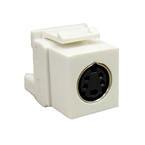 Icc Module, S-video Idc, White - 1 Pack - 1 X Mini-din Female - Nickel-plated Connectors - White