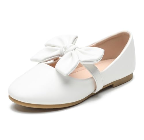 Toddler Flower Girl Dress Shoes Girls Bowknot Ballerina Ballet Mary Jane Flats Party Wedding School Dance Shoe for Kids