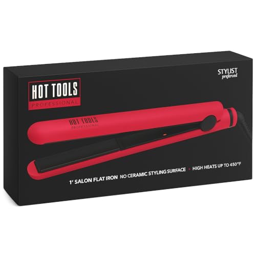 Hot Tools Ferro plano profissional de 2,5 cm de nano cerâmica par...