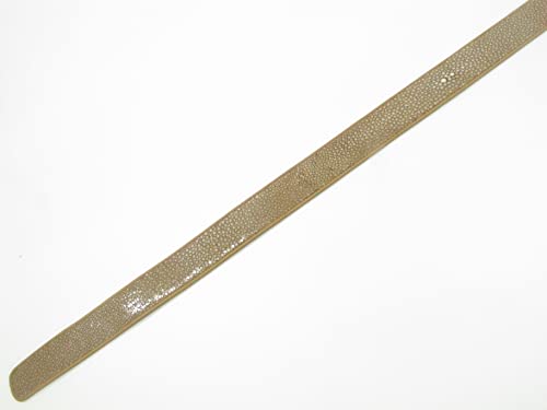 Genuine Polished Stingray Shagreen Skin Leather Men's Belt 46" (Nut Brown)3