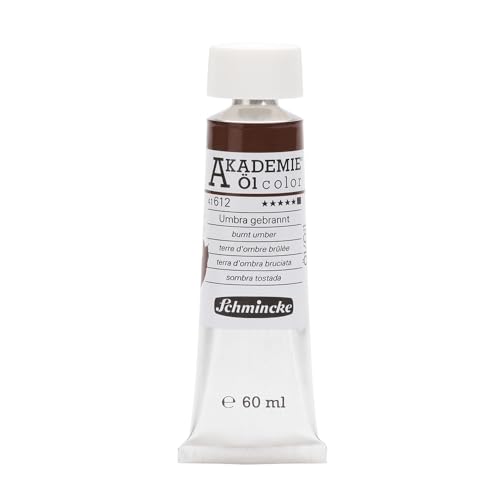 Schmincke – AKADEMIE® Öl color, feine Künstler-Ölfarben, Umbra gebrannt, 41 612 011, 60 ml Tube, höchst lichtecht, Ölmalerei Schmincke – AKADEMIE® Öl color, feine Künstler-Ölfarben, Umbra gebrannt, 41 612 011, 60 ml Tube, höchst lichtecht, Ölmalerei