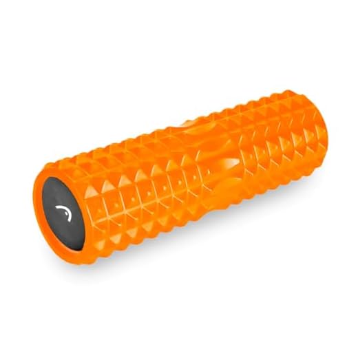 HEAD Foam Roller for Exercise | 33 CM | High Density EVA Foam | Back Roller for Back Pain Relief | Exercise Roller for Gym, Yoga | Deep Tissue Muscle Massage Roller | Home & Gym Fitness | Orange