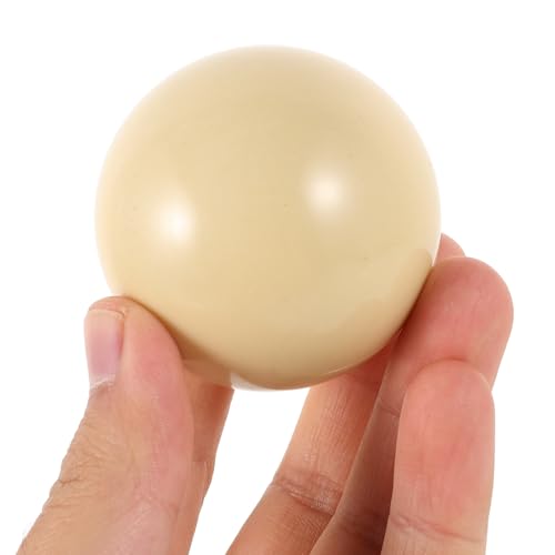 Billes de billard blanches en résine résistantes aux chocs pour débutant