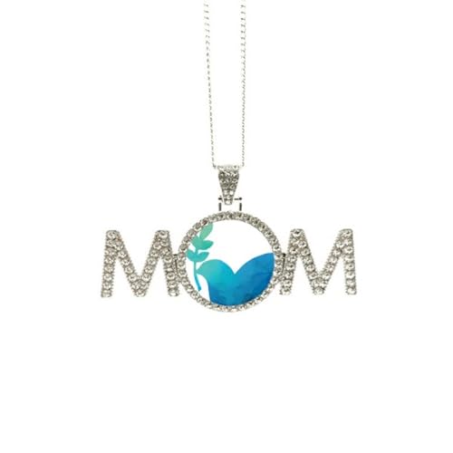 Collier branche d'olivier bleu le cadeau idéal pour maman