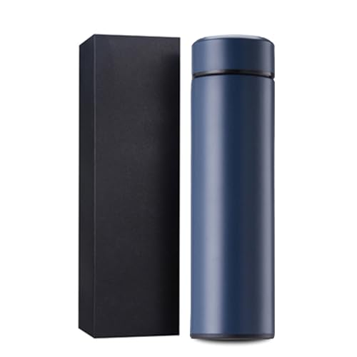 Car Thermal Mug for Renault Captur,Stainless Steel Travel Mug Water Bottle Coffee Mug Vacuum Flask Leakproof for Hot & Cold Drinks Car Accesories 500ml,Blue