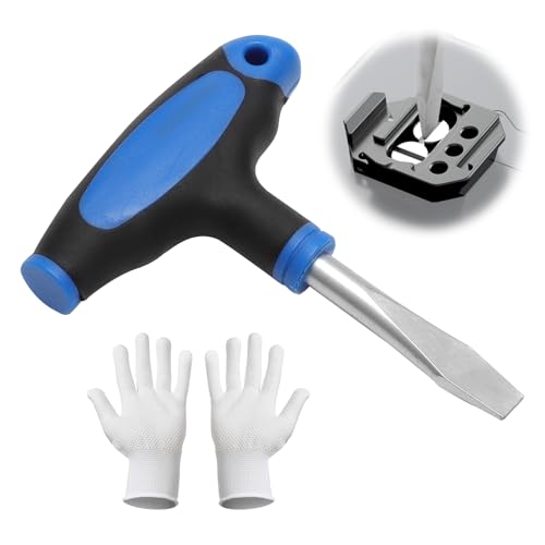 Mango en T Destornillador de Cabeza Plana de 12 mm de Plástico Ergonómico Longitud del eje Extendida