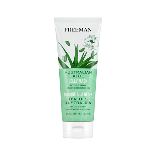 Freeman Exotic Blends Australian Aloe Jelly Mask, Leave-On Overnight Facial Mask, Calm, Soothe...