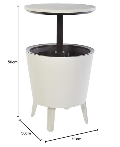 Miniatura 3 de Keter Cool Bar - Mesa Nevera Para Exterior Y Jardín, Capacidad 30 L, 45 Latas, De 52 X 42 X 52 Cm, Marrón