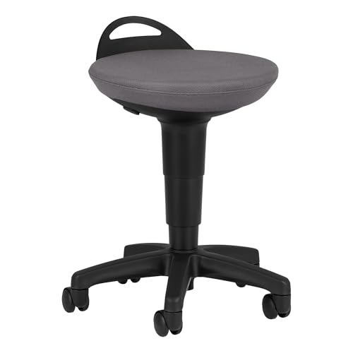 Learniture Rollhocker höhenverstellbar Dunkelgrau