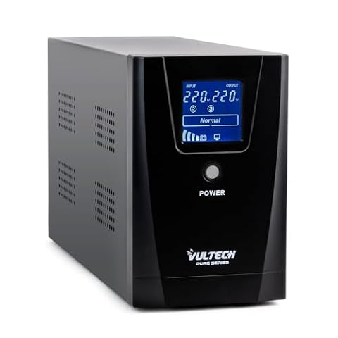 Vultech ups 1000VA Pure Line Interactive z czystą falą sinusoidalną i wyświetlaczem LCD