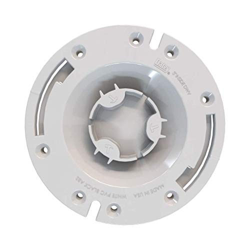 Oatey 3 in. PVC Closet Flange with Plastic Ring and Test Cap, White