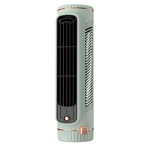Giwnhvx Enfriador de Aire de Escritorio con Ventilador de Torre Sin Aspas, Ventilador de Oficina Silencioso Portátil, Uso en Interiores y Oficinas Verde