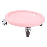 Tabla de Ejercicios para Abdominales, Tabla de Ejercicios para Abdominales Multifuncional con Almohadilla, Patineta para Ejercicios Abdominales Unisex, 4 Rodillos, Equipo de