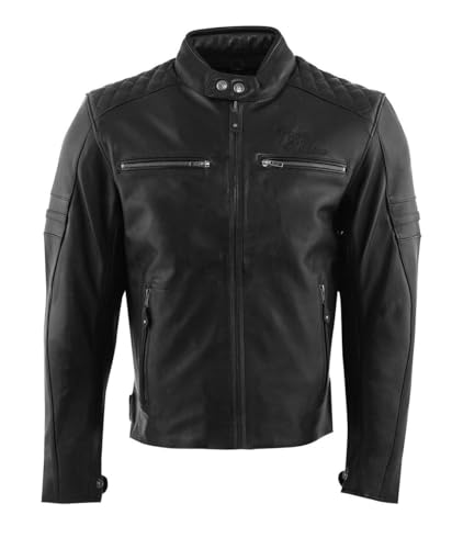 Image of Rusty Stitches Super Jari V2 Motorcycle Leather Jacket, black, 7XL