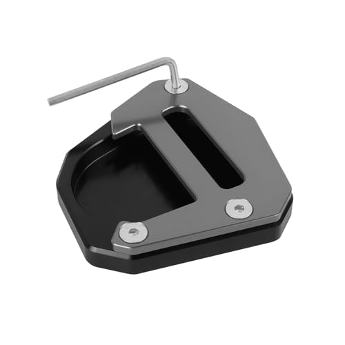 Base ampliada de pata de cabra para KLR650, mayor estabilidad en soporte lateral