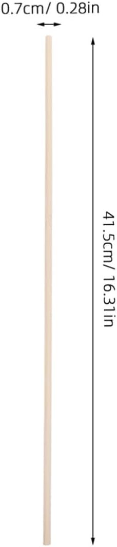 FUOYLOO 6pcs Director Chair Seat Support Rod Replacement Khaki | Lightweight Sticks, Easy Installation and Reusable Design, Fits Highchair and Director Chair Repairs