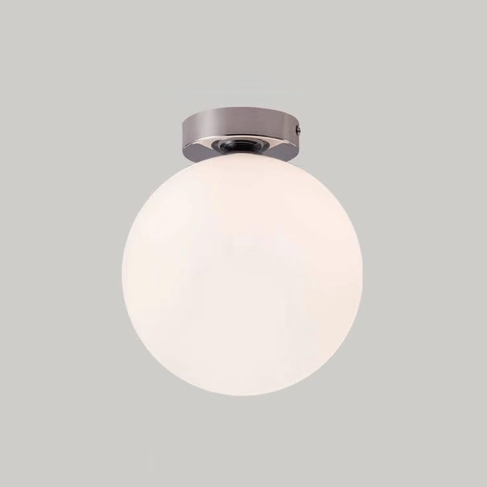 Genérico Iluminación de techo de cristal de bola simple moderna