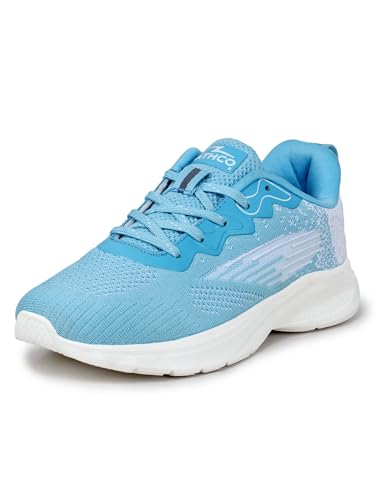 Image of ATHCO Womens Nyla Running Shoes for Woman with Soft Flexible Memory Foam Women's Shoes for Walking Gym Training,Casual, Sports, Lightweight Lace up Athletics Slipon Running Shoes for Ladies & Girls