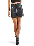 Rock & Republic Women's Vegan Leather Skirt, Black, Small