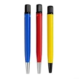 Linnkyfloa Relojeros Multi-Material de la pluma del cepillo que combinan las cerdas del acero de cobre amarillo de la fibra de vidrio y de nylon en la herramienta de limpieza y pulido (B)